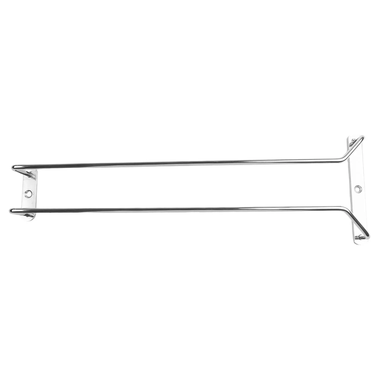 Stainless Steel Wall Mount Wine Glass Hanging Holder Goblet Organizer Rack Champagne Cup Holder Hanging Bar Hanger Shelf
