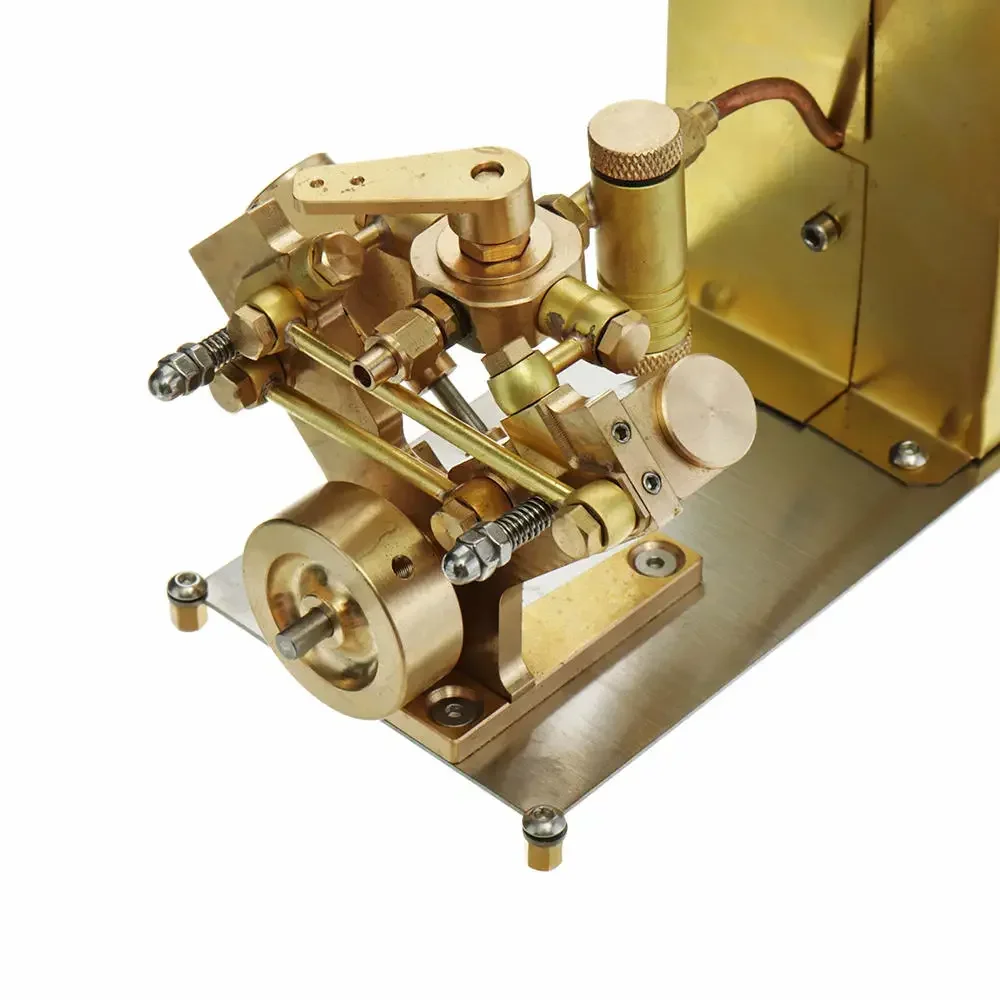 M2C Mini Twin Cylinder Marine Steam Engine with Steam Boiler Model Toy for Adults Gift