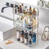 Bathroom Corner Storage Organizer Shelf Home Makeup Skincare Shampoo Lipstick Tabletop Holder Cosmetic Desk Kitchen Rack 1