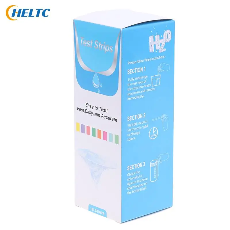 20-100PCS Alkaline Acid Indicator Meter Test Paper 4in1 Water Test Strip for Checking Water Quality Aquarium Fish Tank Pool