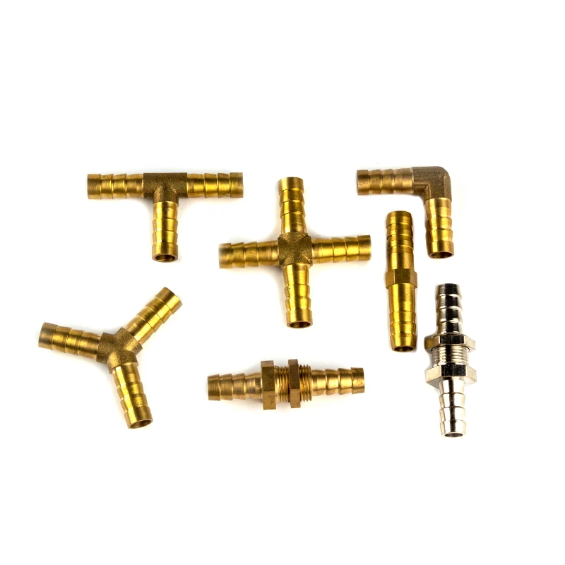 Pipe fitting Brass Barb Pipe Fitting 2 3 4 Way Connector 4mm 5mm 6mm 8mm 10mm 12mm 16mm 19mm Hose Copper Pagoda Water Tube Fittings