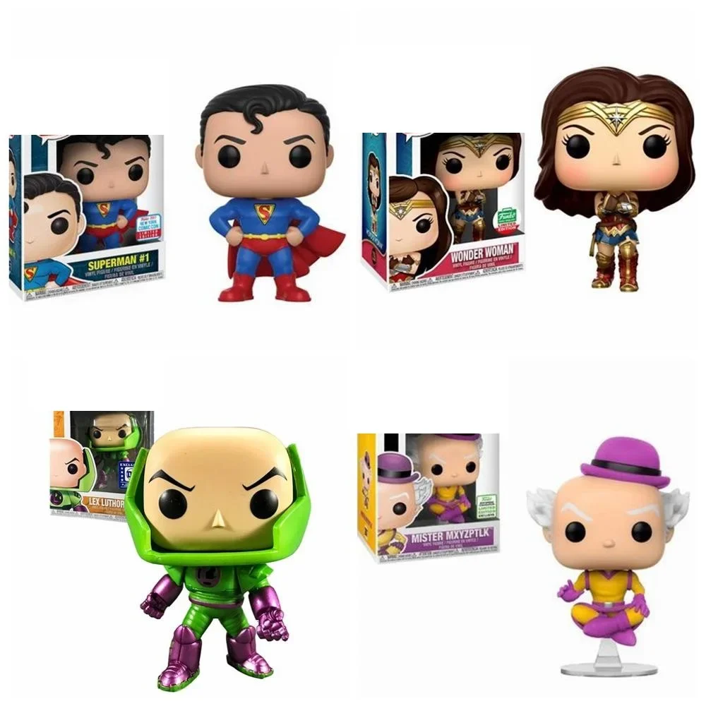 BOÎTE 5 FIGURINES funko DC batman aquaman, flash ... - FR