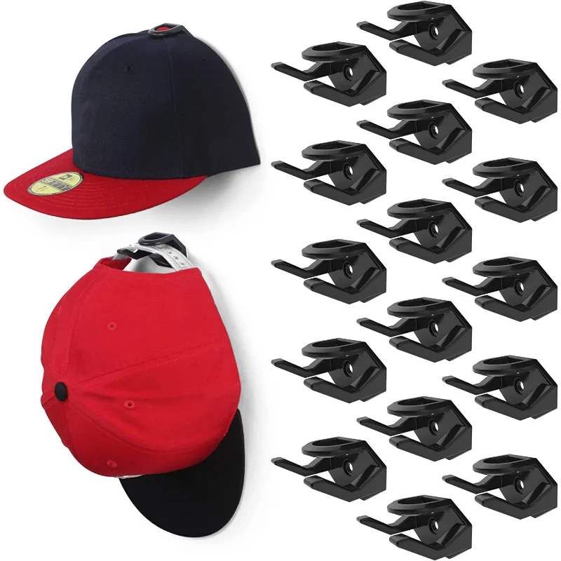 5/8pcs Adhesive Hat Racks for Wall-Minimalist Baseball Caps Hooks Organizer Design Cap Capers Holder Wall Mount for Closet/Door 5 8pcs self adhesive baseball caps hooks wall mount hats organizer holders for door wall closet storage hanger no drilling