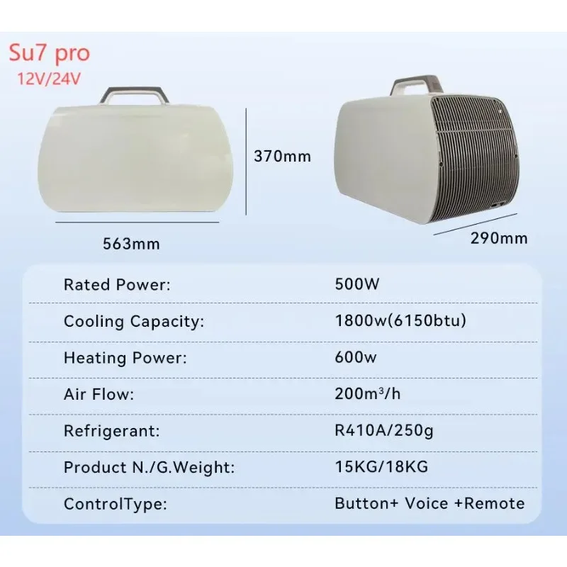 Dc Type Outdoor Portable air Conditioning 12v 24v air Cooler Mini Mobile air Conditioner for Tent Rv Cooling 2