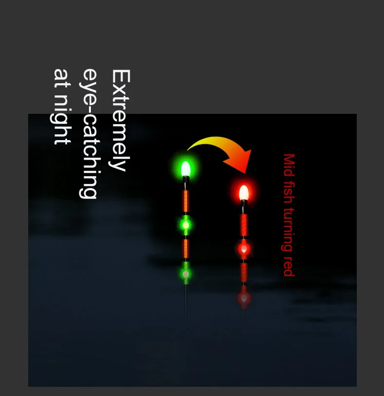 Description Picture 4 of itemNano Smart Led Fishing Float Highly Sensitive Fish Bite Remind Buoy Gravity Sensor Glowing Electric Night Fishing Float