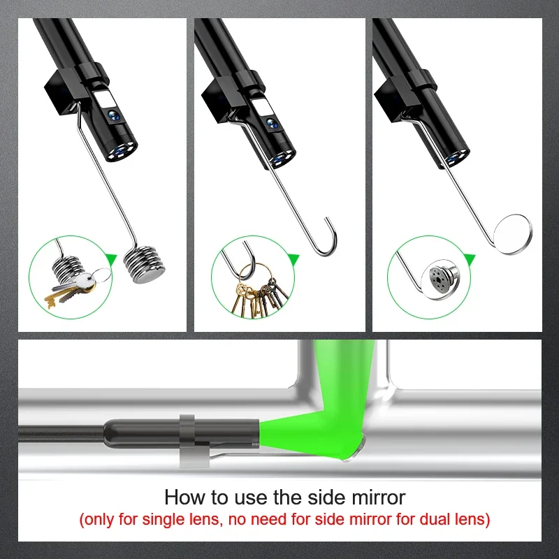 New Update 1440P HD Endoscope Camera 7.9mm 10M Length Rigid Endoscope Wifi Camera For Mobile