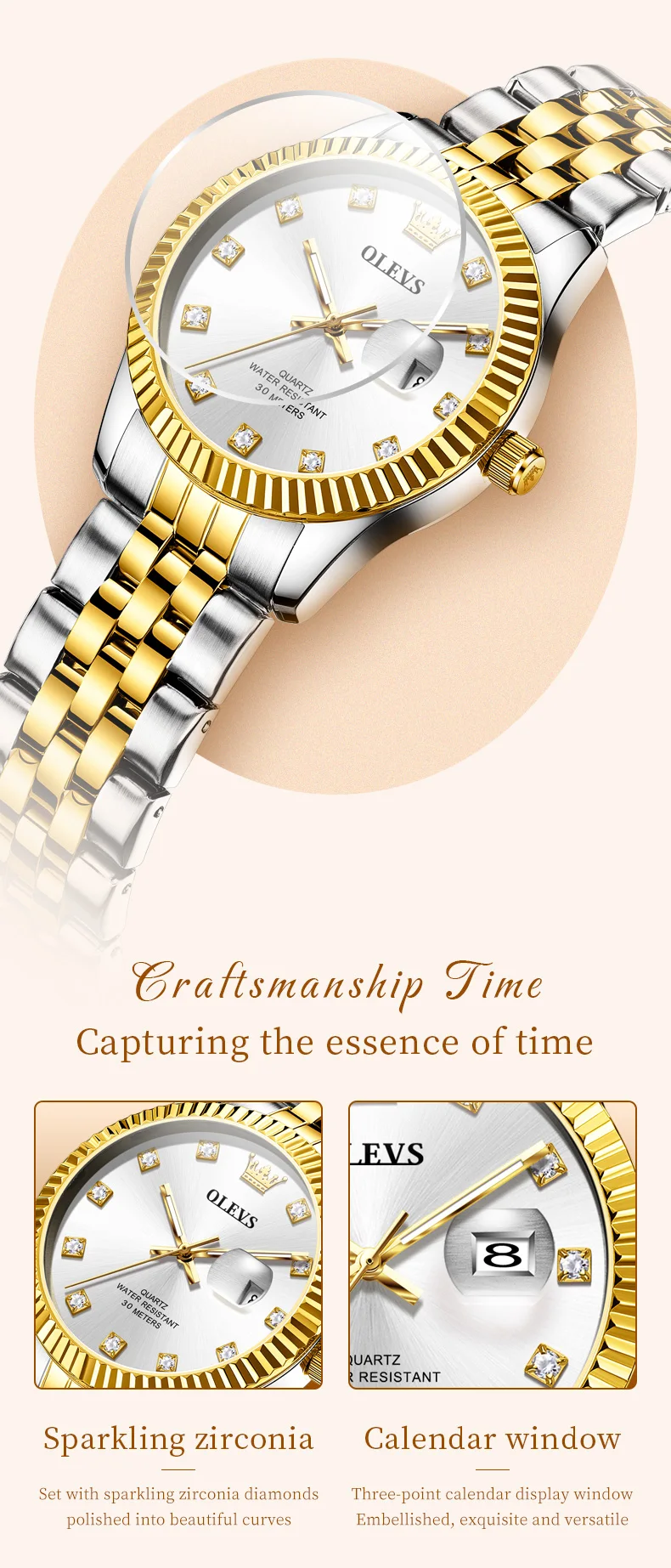 OLEVS 3705 Orologio da donna - Vista laterale