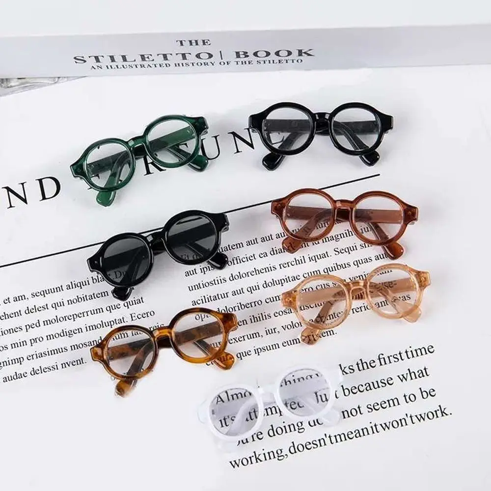 4.5 cm/1.77 in Plastic Doll Mini Glasses Multi-color Miniature Doll Accessory Doll Eyewear Gift