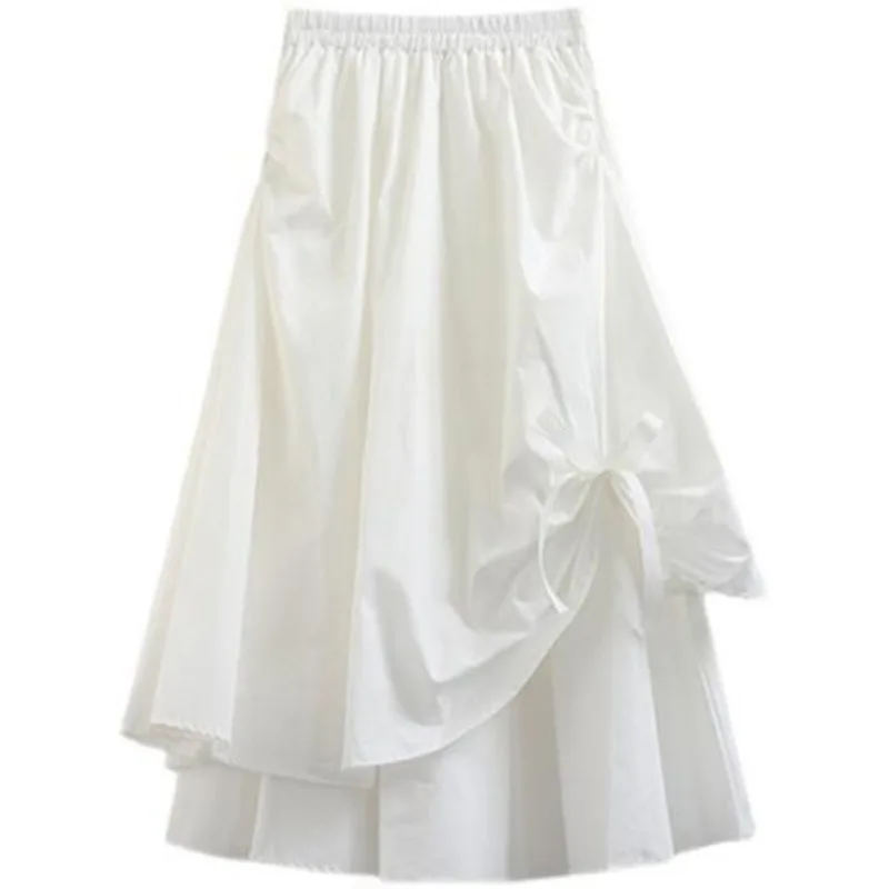 Skirts for Women Long Black Skirt Skirt Pleated Summer Fairy Core  A-LINE Korean Skirts Harajuku  Vintage  Y2k Skirt core
