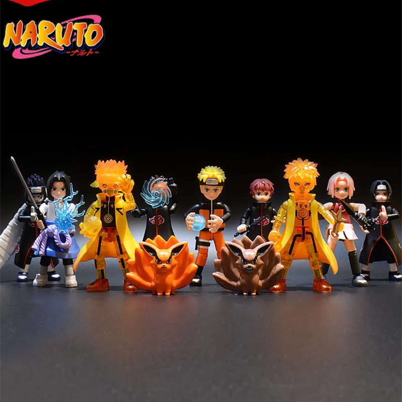 Naruto Action Figure Cute Uzumaki Naruto Kakashi Uchiha Sasuke