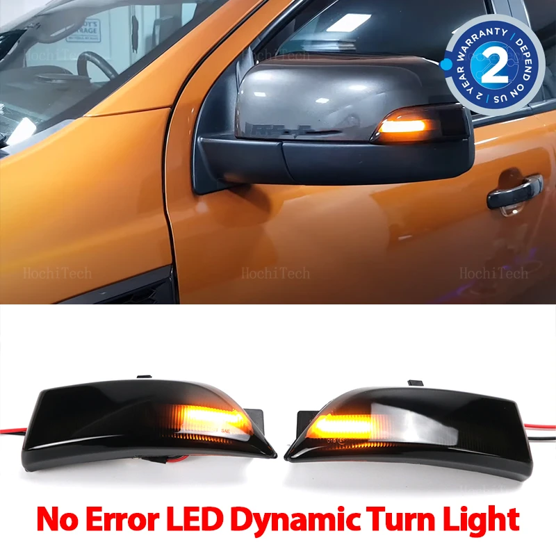 

2 шт., динамический поворотник для Ford Everest 2015-2019 Ranger T6 Raptor Wildtrak