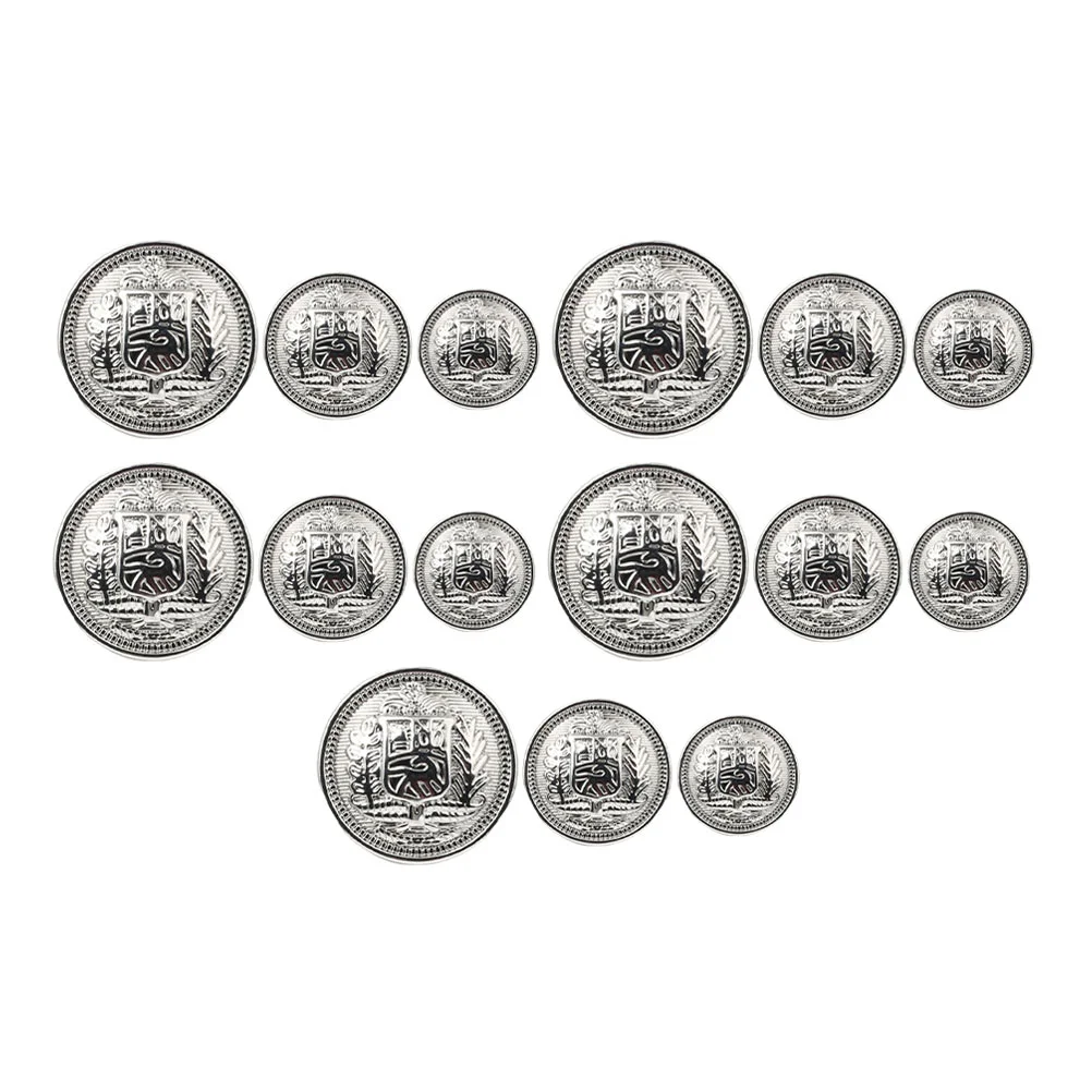 

30 Pcs Metal Buttons Clothing Accessories Hand Sewing Shirts DIY Cotton Coat Miss