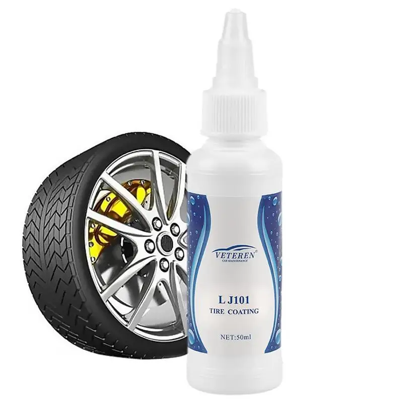 

Car Tire Coating Agent 50ml User Friendly Tire Dressing Car Maintenance Tire Liquid Spray Car Tire Blackening Coating Spray Tire