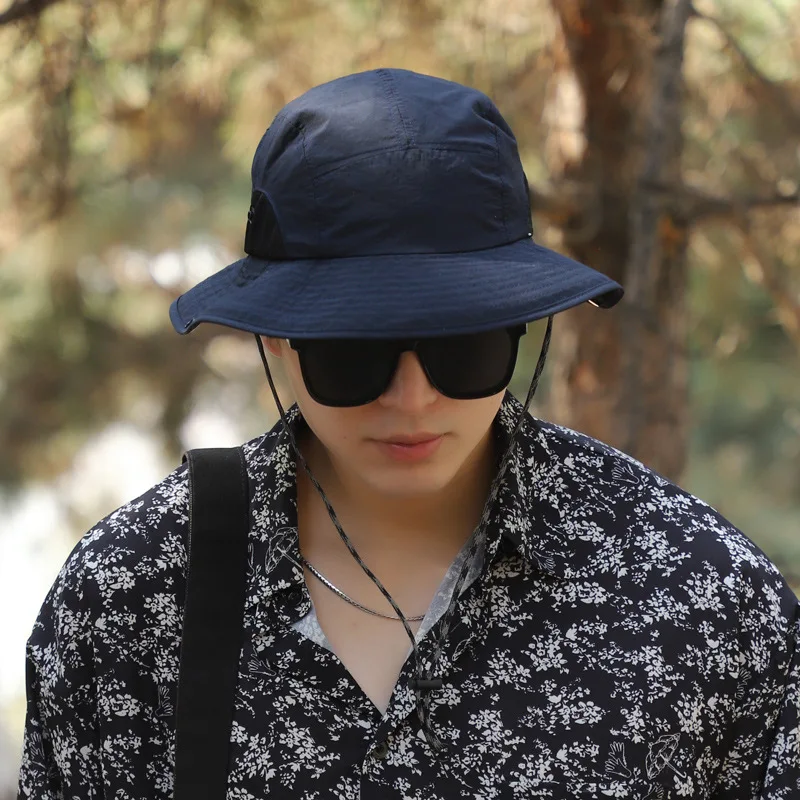 

Autumn Fisherman Hat for Men adjustable Camping Mountaineering Hats Leisure Travel Panama hat Male Basin Hat Cowboy bucket Hat