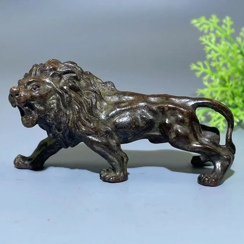 

Antique Solid Lion Lion Ornaments Home Tea Ornaments Decorations Vintage Crafts Tea Table Tea Ornaments Ornaments