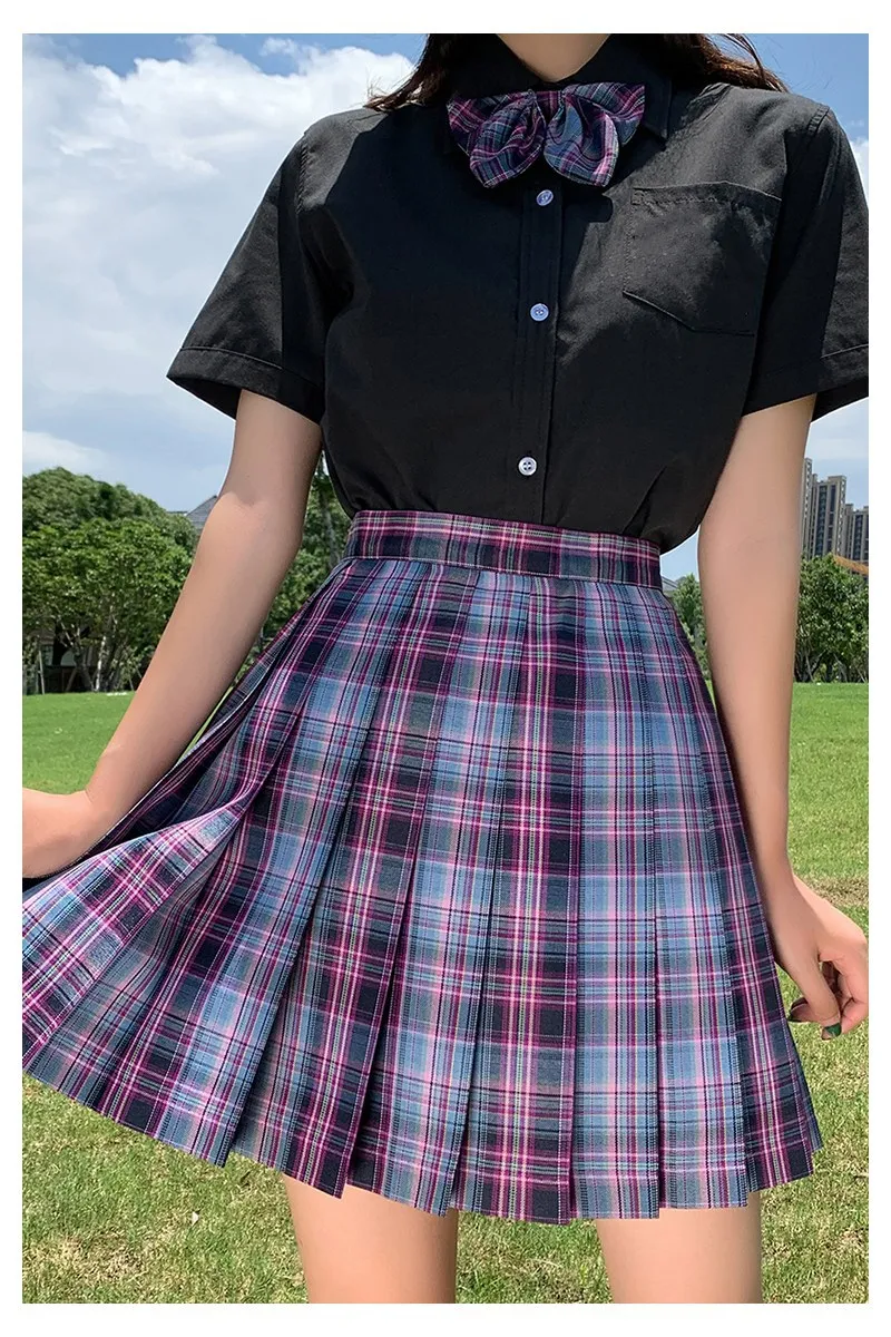 plaid skirt New Korean version of pleated skirt 2022 high waist summer women's skirt sexy plaid mini skirt dance skirt brown skirt