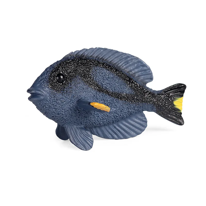 

Children's toys simulation marine animal model ornaments freshwater deep sea yellow-tailed spinytail