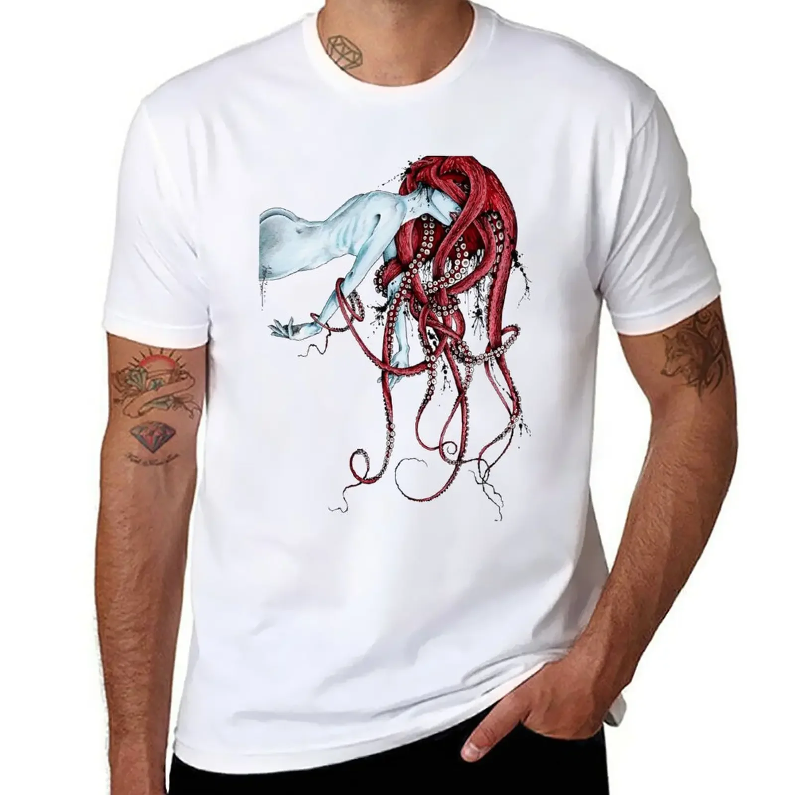 

Футболка Septoid, индивидуальный дизайн, ваша собственная футболка с коротким рукавом, Аниме Мужская одежда