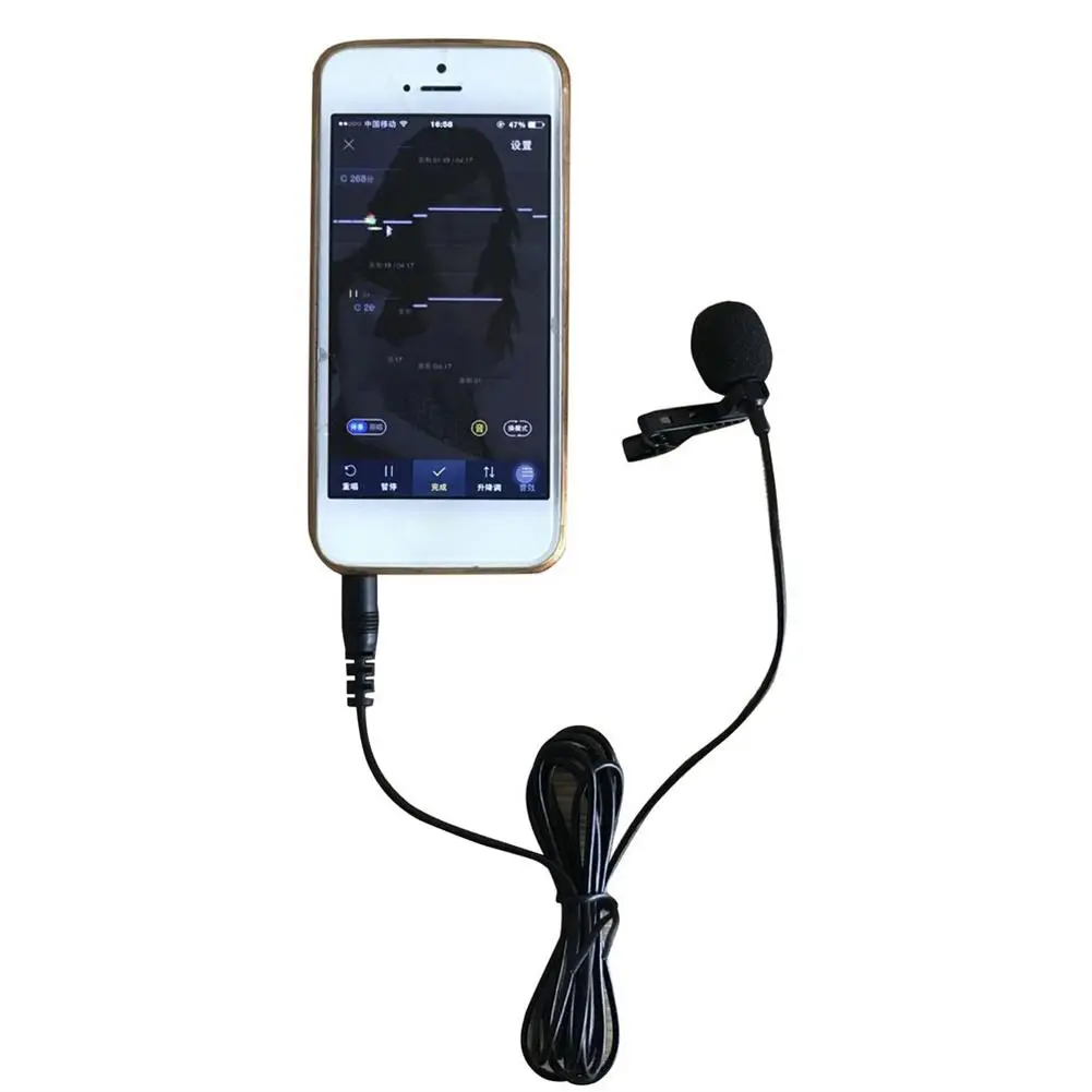 Microphone Lavalier à pince pour téléphone portable, support vocal, conférence, discours, audio, vidéo, revers, 3.5mm