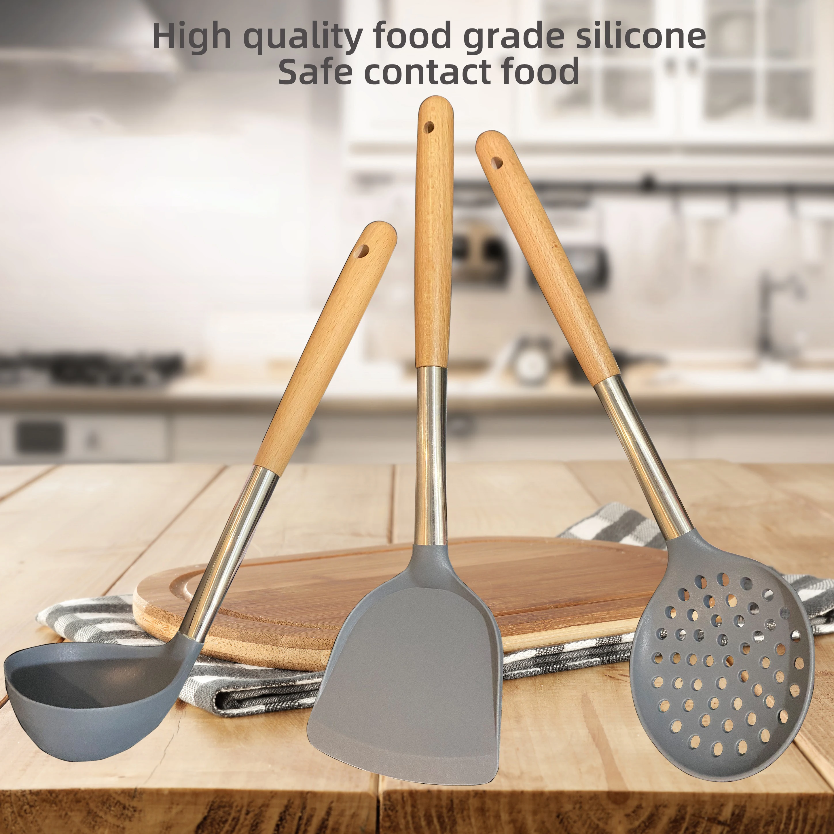 

Non Stick Cooking Spatula Kitchen Tools Silicon Spatula Spoon For Frying Heat Resistant Spatula Scraper Kitchen Cooking Utensils