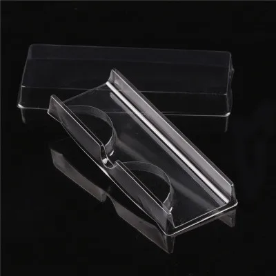 

100set False Eyelash Packing Box Clear Lid Tray Eyelashes Storage Transparent Empty Lash Case Makeup Storage Organizer for trave