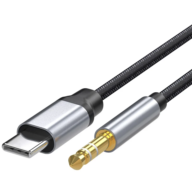 USB Type C to 3.5mm Audio Aux Cable for Headphones, Cars, and Speakers