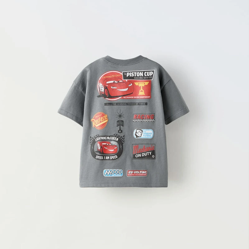 Cartoon Car Boys T-shirt Summer Clothing New Style Cartoon Short Sleeve Tops Tees Kids Trendy Design Casual T Shirts Children's 5