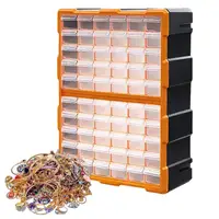 Drawer Parts Cabinet 60 Drawer Hardware Storage Organizer Easily Stackable Drawer Storage For Hardware Crafts For Garage 1