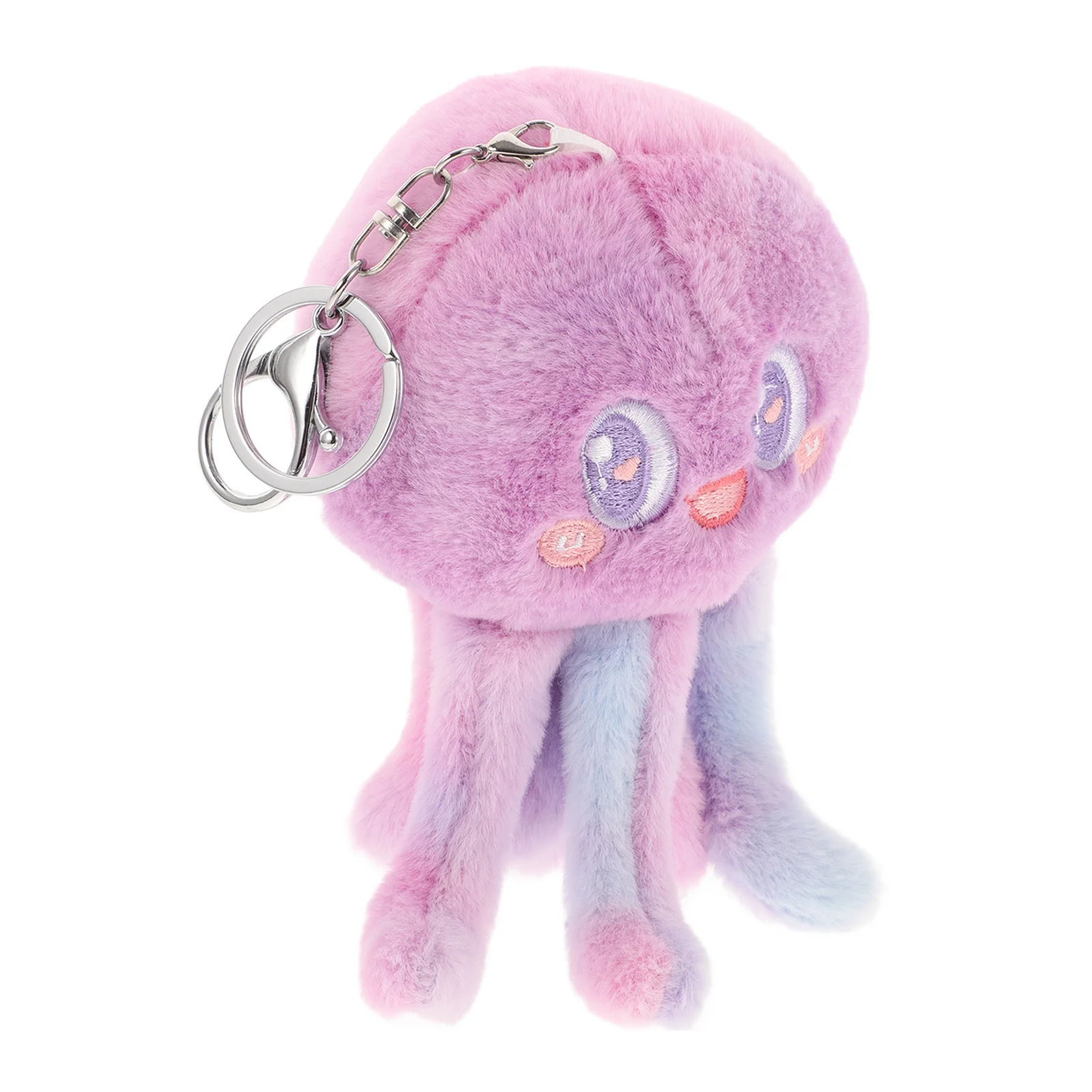 

Jellyfish Keychain Fob Keychains Octopus Charm Plush Bag Charms Animal Cute Keyring Pendant for Women