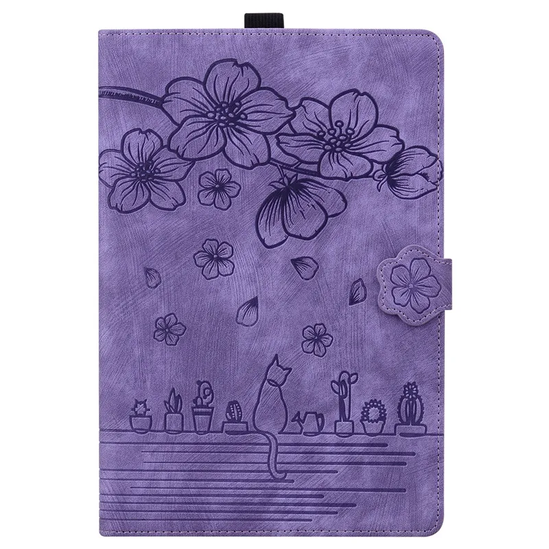 Floral Cat Wallet Cover