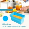 Silicone Freezer Molds With Lids Soup Freezer Ice Cube Tray Food Freezer Trays Container for Storing Freezing Soup, Broth, Sauce 2