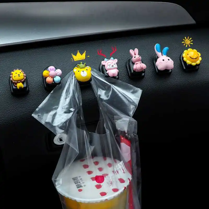 

Car Interior Small Hook Car Front Row Decoration Paste Female Cartoon Seat Back Car Interior Hook Supplies Daquan