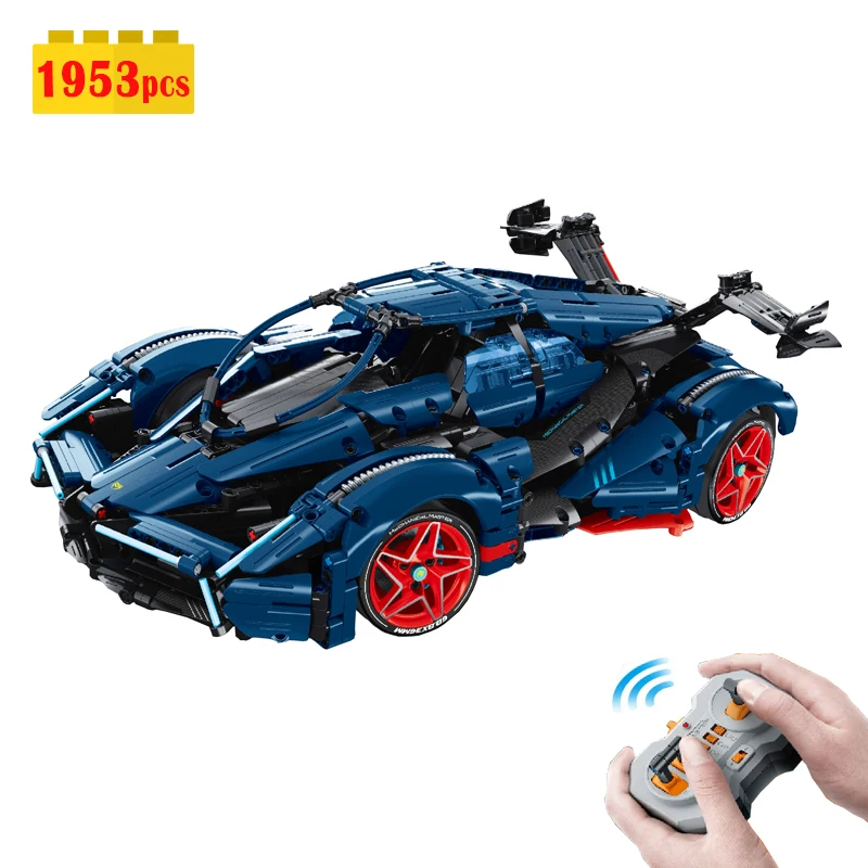 

2022 New Creative Remote Control Drift Sports Car Building Blocks Model City Technical Vehicle Bricks Kids Toys Christmas Gift