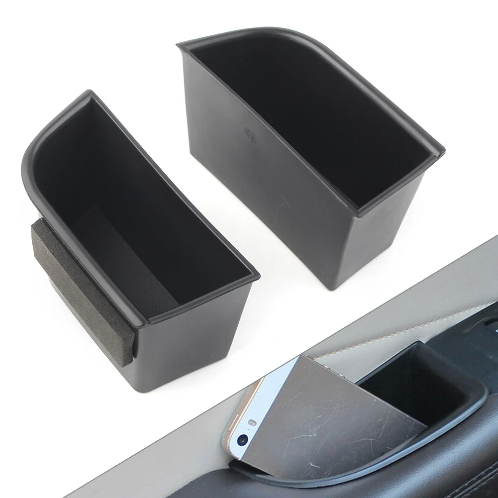 

2PCS ABS Car Front Door Storage Box Organizer Container Holder For Lincoln MKZ 2017 2018 2019 2020 Left Hand Drive