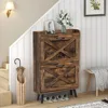 Shoe Storage Cabinet with 2 Flip Drawers, Freestanding Ultra-Thin Shoe Cabinet, Hallway, Bedroom, Shoes Cabinets 3
