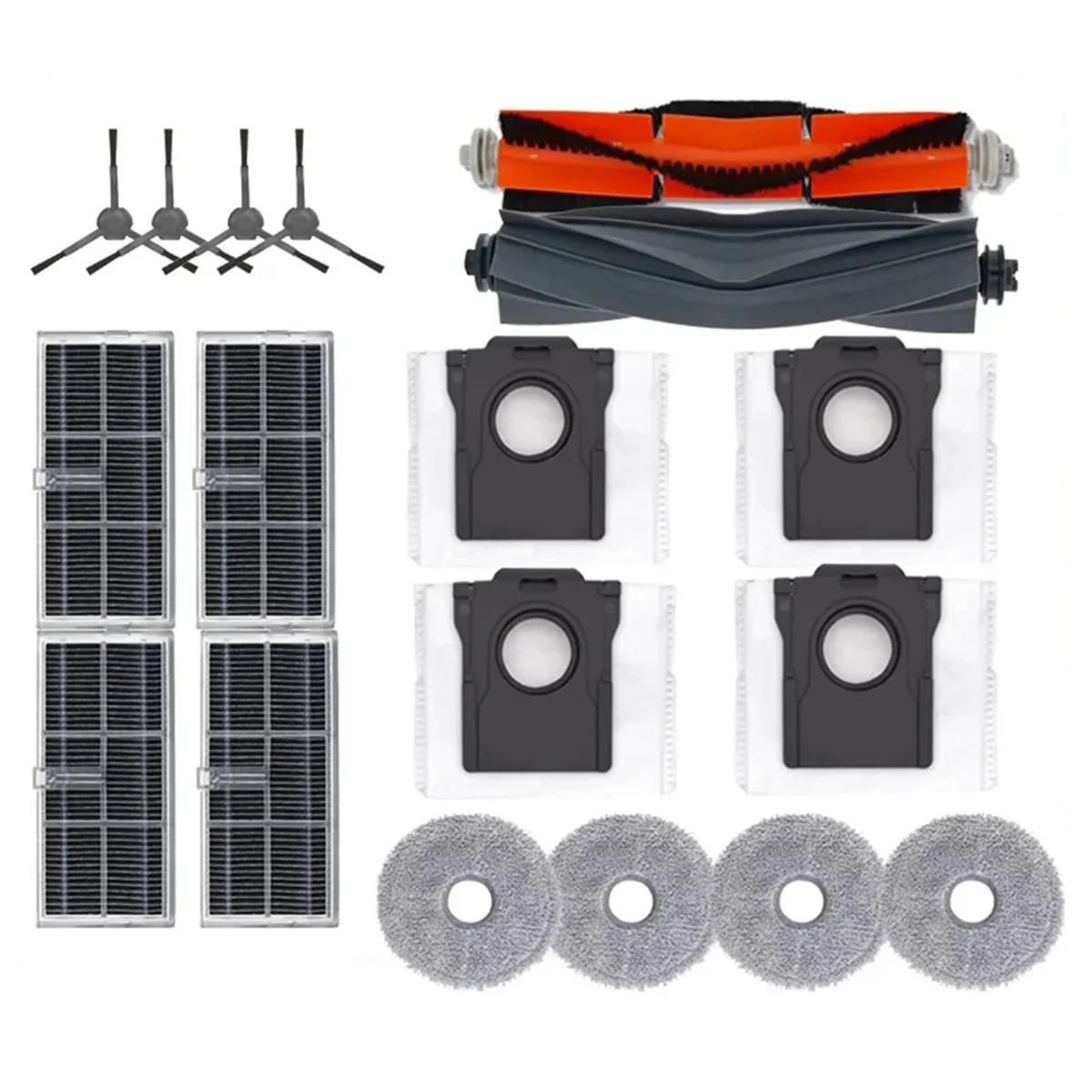 

For Dreame X30 Pro Plus / X30 Pro Ultra Robot Vacuum Cleaner Main Side Hepa Filter Mop Cloth Dust Bags Spare Parts