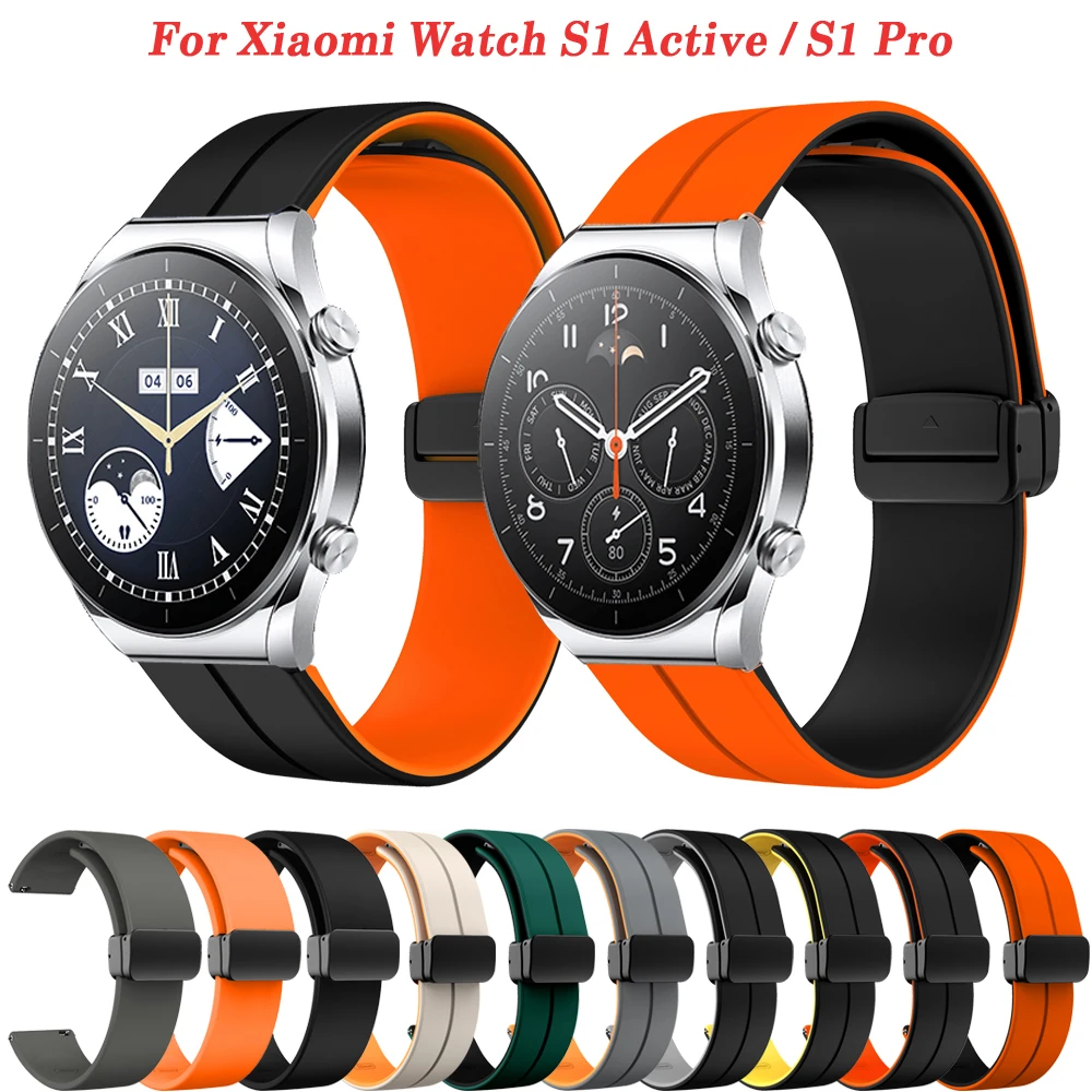

Ремешок силиконовый для смарт-часов Xiaomi Watch S1 Active/S1 Pro/MI Color 2, браслет для Mi S2 42 46 мм, 22 мм