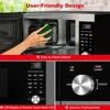 Microwave Oven, Sensor Cook & Sensor Reheat, 10 Variable Power Levels, Express Cooking Knob, 1250W 2.2 Cu Ft Stainless Steel 5