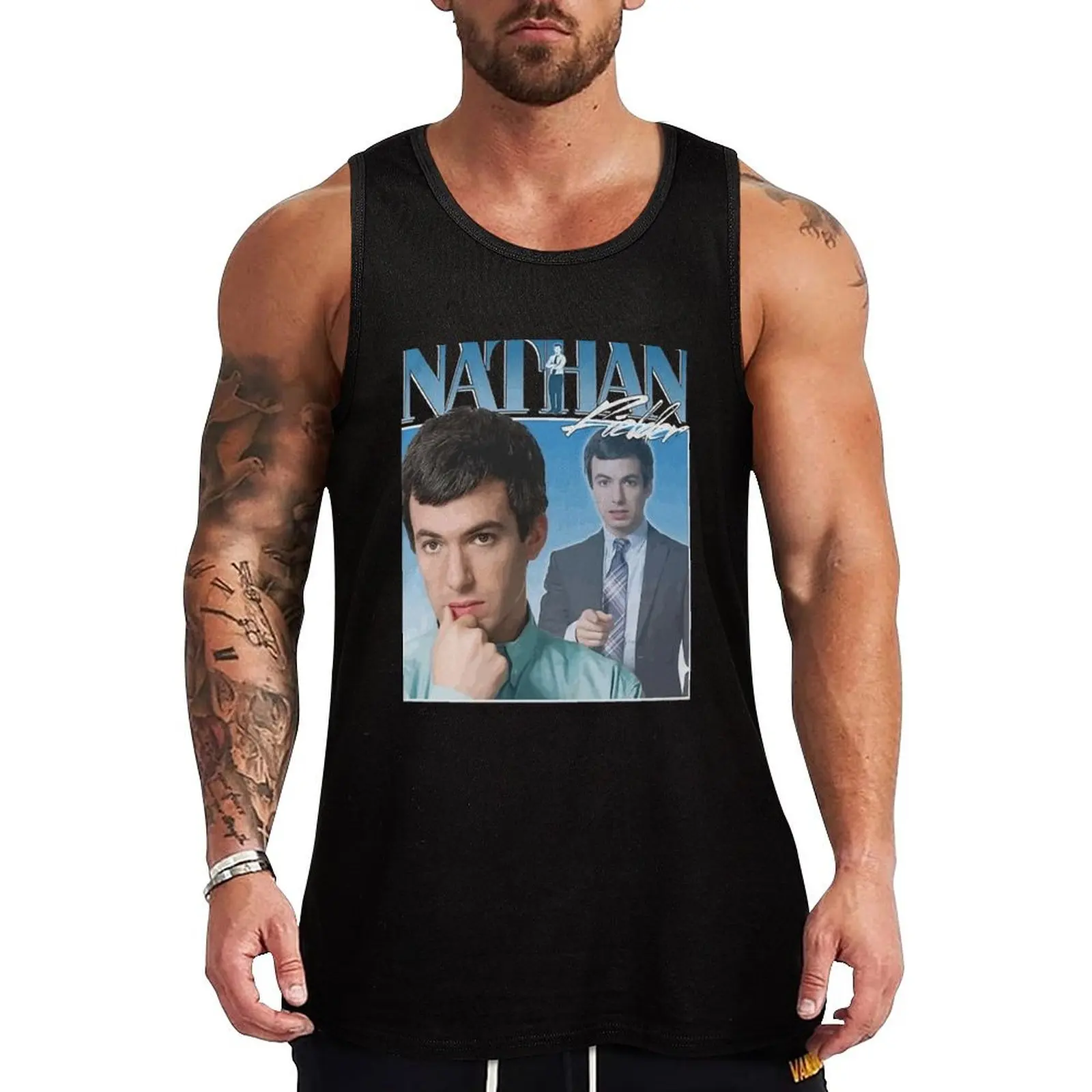 

Nathan Fielder 90s Vintage Tank Top Men's clothes luxury style Japanese t-shirt