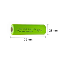 Nouvelles batteries rechargeables Li-ion 21700 3,7 V 5000 mAh 40 A à haute décharge pour outils électriques (1/1600 pièces) 3