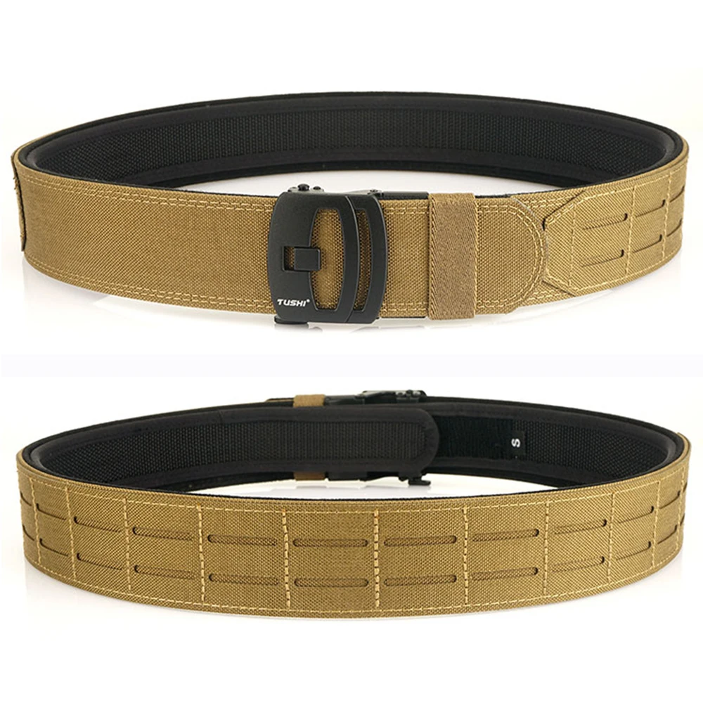 TUSHI Outdoor Jagd Männer Taktischer Gürtel Multifunktions-Nylongürtel Hochwertiger Marine Corps Automatischer innerer und äußerer Gürtel – Detail 17