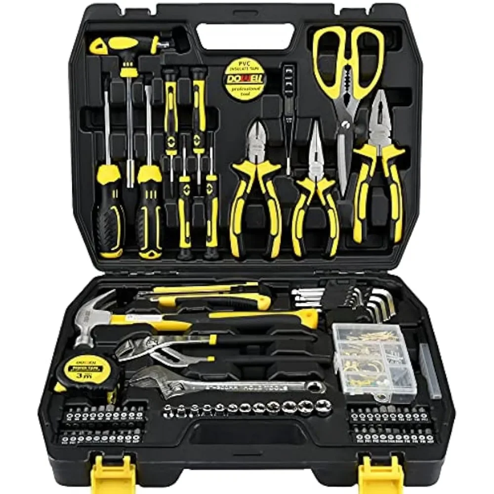 

For Tool Kit Household Tool Set 185-Piece General Hand Tool Kit with Toolbox Storage Case