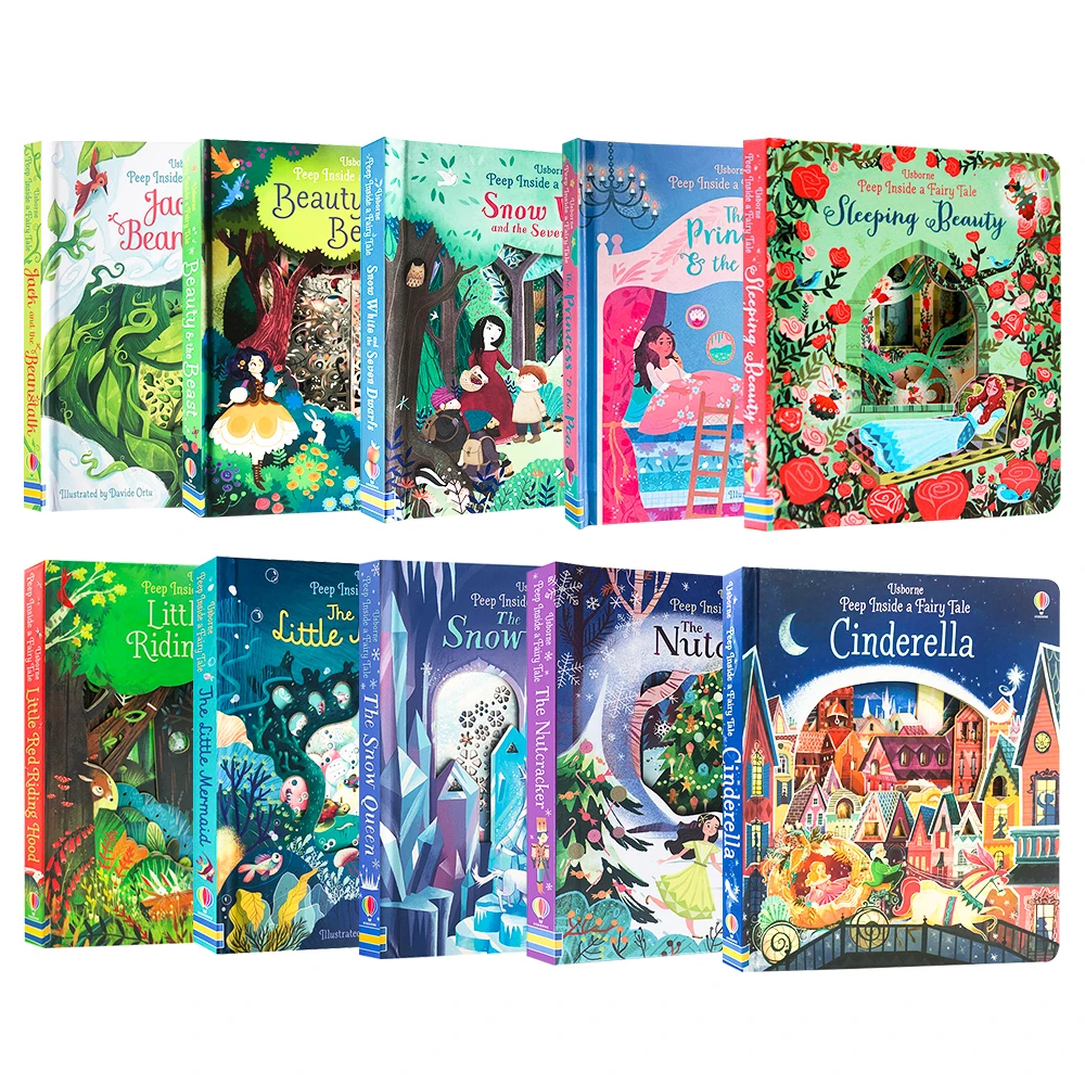 Usborne Peep Inside 絵本セット Peep Inside 6 Books Collection Box Set by Usborne (Zoo