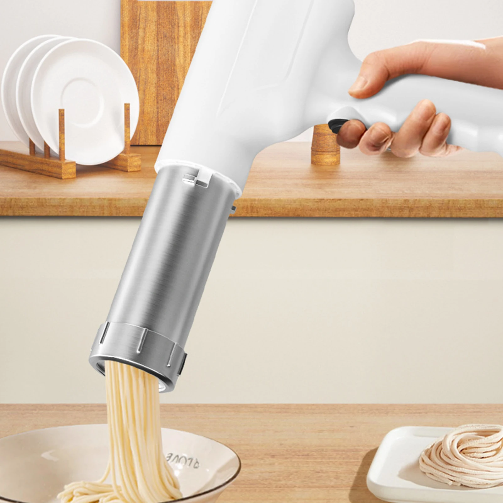 Kitchen tools Cordless Handheld Electric Noodle Maker Automatic Household Pasta Maker Rechargeable Fresh Noodle Grinder Model