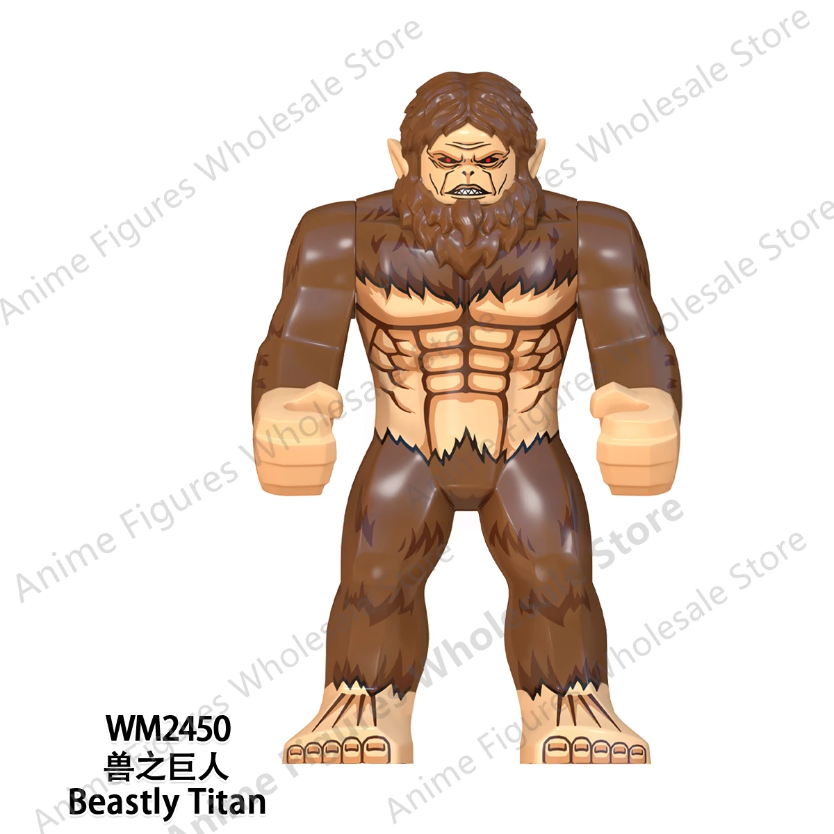 WM6148 Attack on Titan Levi Ackerman Eren Mikasa giant Annie Japanese anime bricks mini action toy figures building blocks Gifts 6