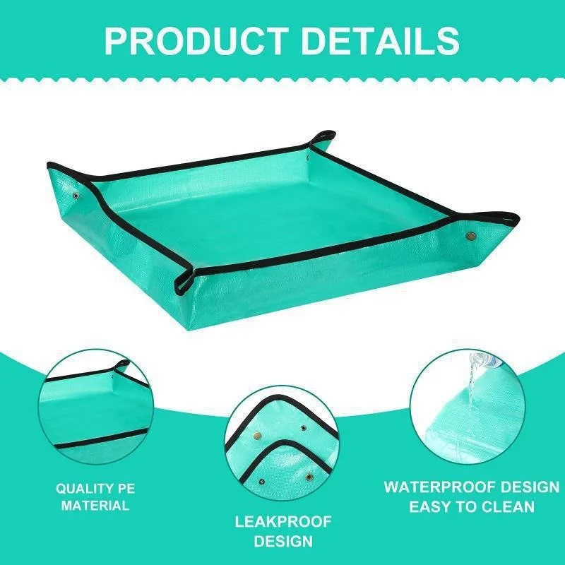 Planting Mat Gardening Potting Pad Foldable Garden Plant Flower Pot Transplanting Waterproof 50cm-100cm
