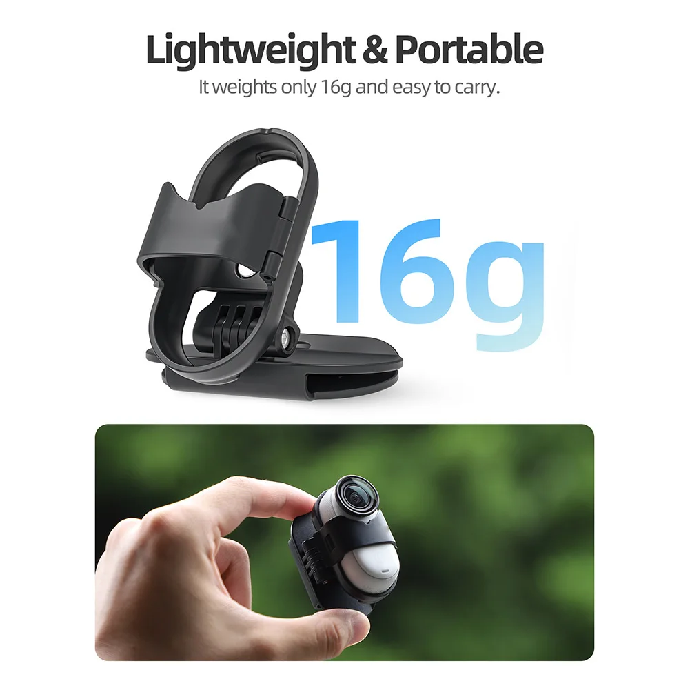 Magnetic Camera Cap Holder for Insta 360 Go 3/3S Quick Release Sport Hat Clip Cameral Fixed Mount Backpack Strap Clamp Easy Clip