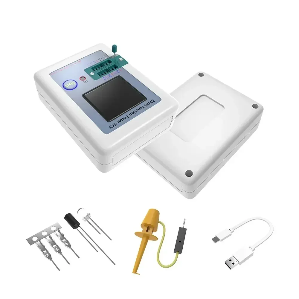 Transistor Tester LCR TC1 1.8 Inch TFT LCD Display Multimeter Diode Triode Capacitor Resistor Test Meter