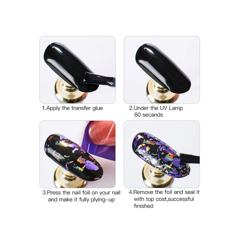 Nail Foil Adhesive Glue Starry Sky Sticker Transfer Glue Environmental Plant Nail UV Gel Polish Manicure Accessories