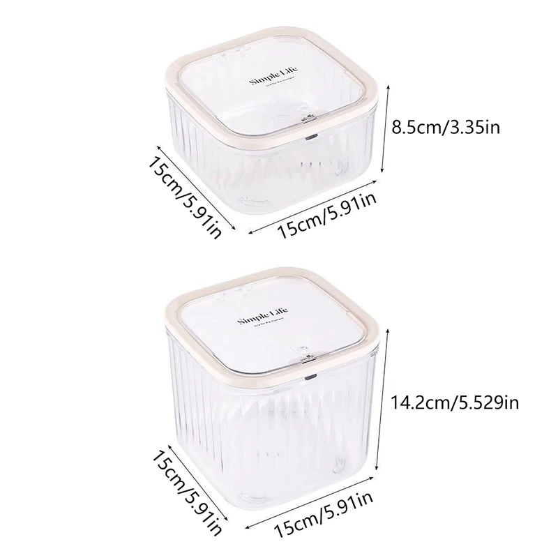 Hair Accessories Organizer Acrylic Storage Box Clear Hair Tie Organizer For Headband Laundry Pods Container Desktop Storage Box 2